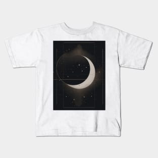 Geometric Illustration of Space Kids T-Shirt